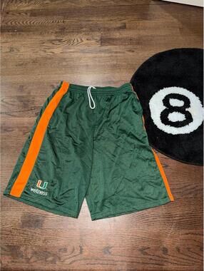 University of Miami UWellness Mesh Shorts Mens MD Vintage Y2K 90s Rare